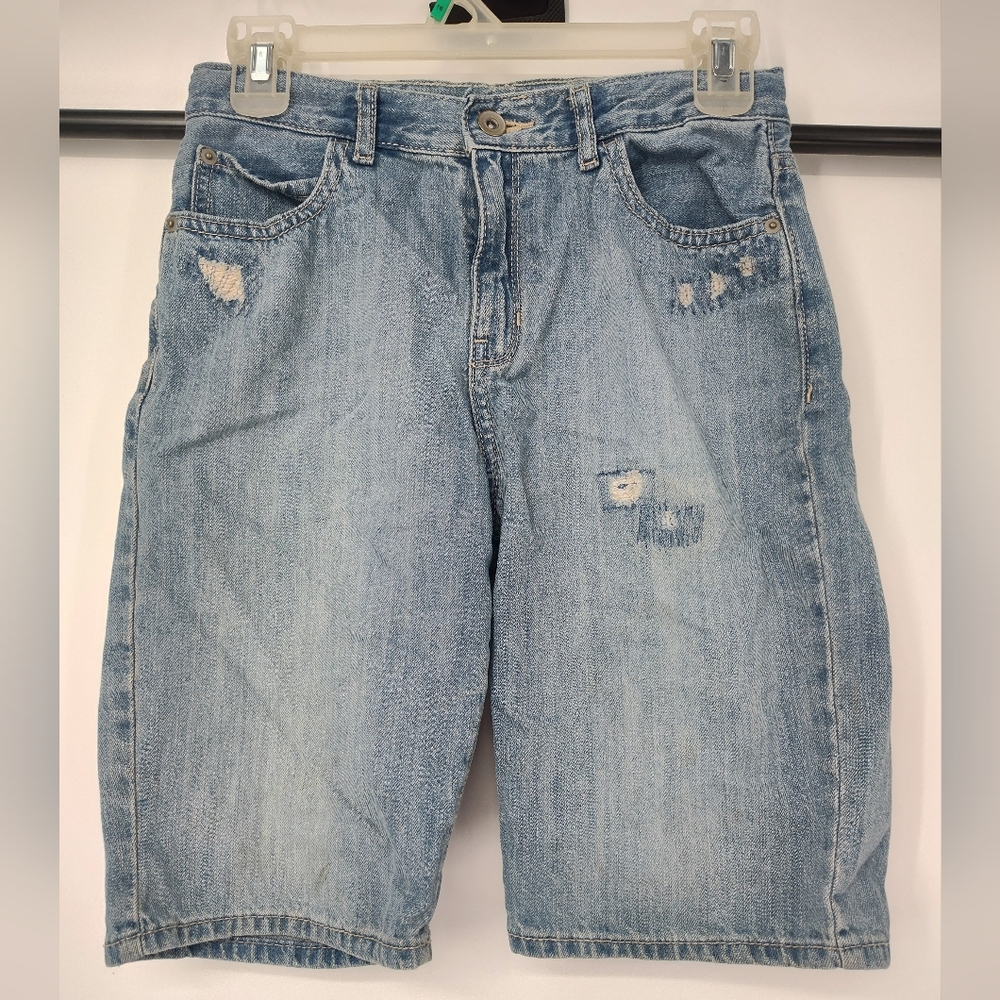 The Children's Place Distressed Light Blue Denim Shorts Size Boys 12